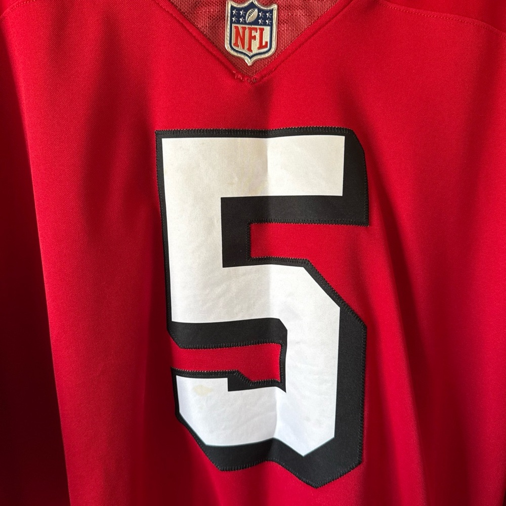 Men’s Nike Trey Lance #5 San Francisco 49ers Vapor Lmtd NFL Jersey Sz 2XL - RARE - Picture 2 of 6